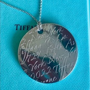 RARE Tiffany & Co. XL Sterling Silver Wavy Notes Necklace